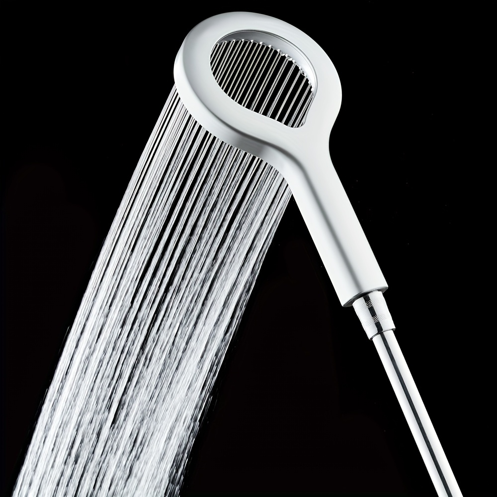 1 szt. Wysokociśnieniowy pierścień serca, wzbudzacz deszczu, głowica prysznicowa - montaż ścianowy, nie wymaga węża, wykończenie malowane, idealny do doświadczenia deszczu w łazience domowej, akcesorium do mieszania kąpieli, akcesorium do prysznica | Nowoczesna głowica prysznicowa deszczowa | Trwała głowica prysznicowa z tworzywa sztucznego