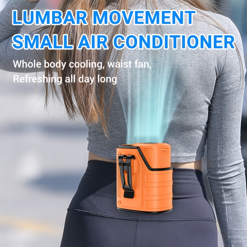 4 in   waist mounted fan superb   outdoor flashlight function outdoor charger neck mounted fan waist mounted fan   with a large capacity battery offering an extremely long  