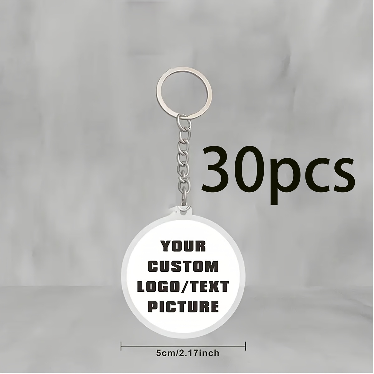 TEMU Regalo /Lui Portachiavi personalizzato in acrilico con foto, immagini e personalizzati, per coppie, famiglia, , paesaggi, animali domestici e