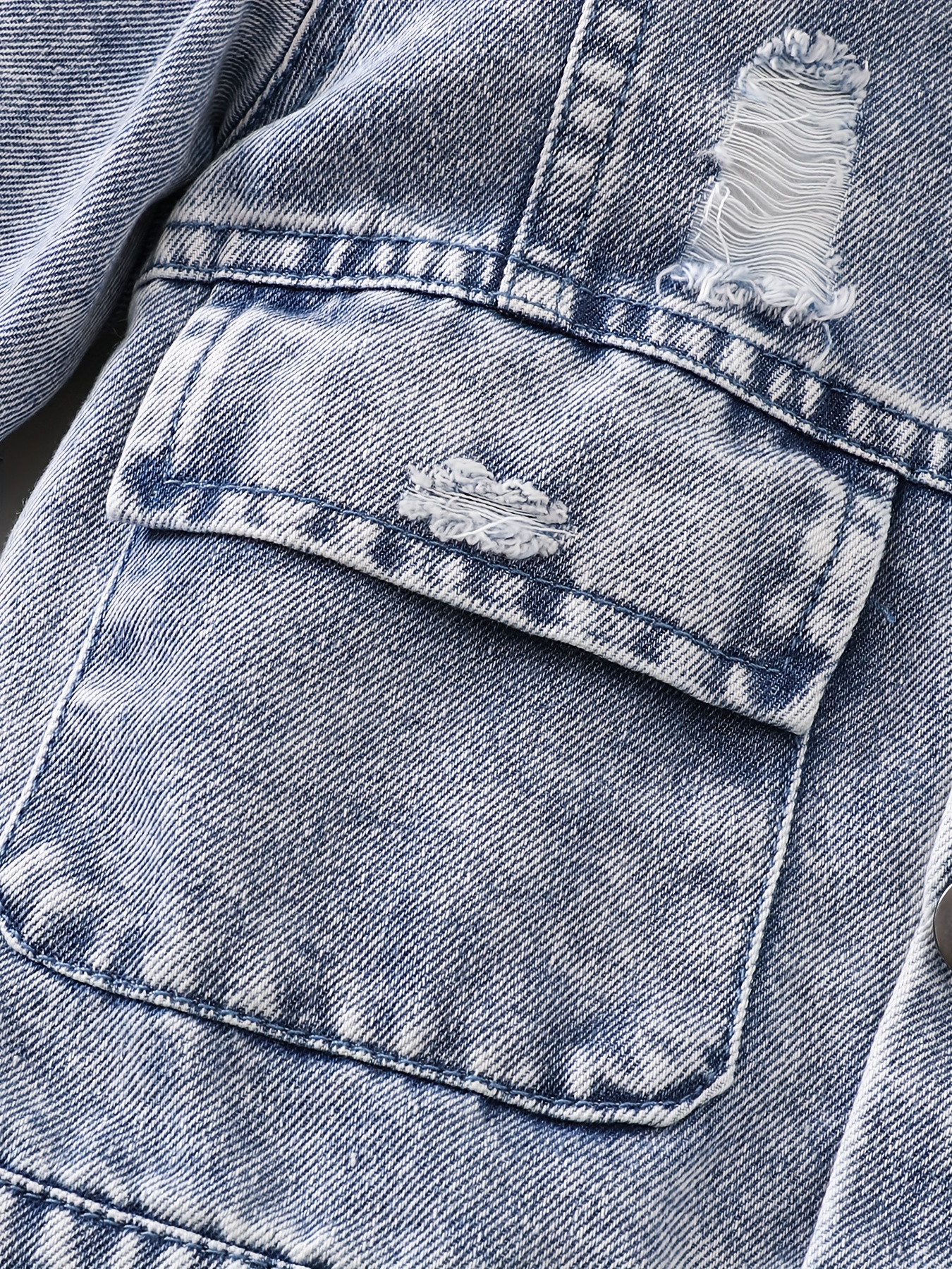vintage cute   denim two piece set for baby boys for autumn and winter for outdoor Product details 5