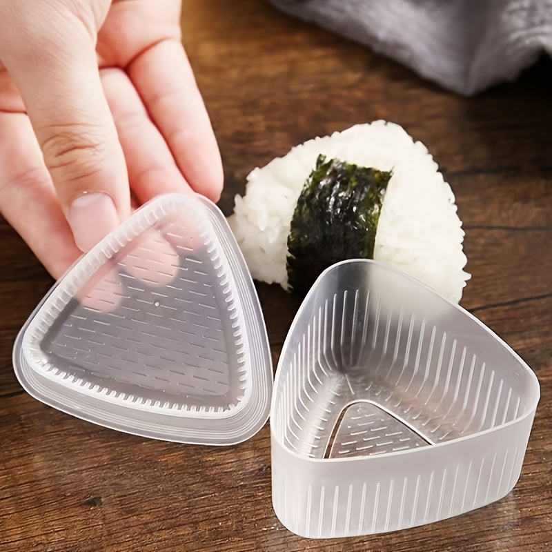 Image of 4-pack Rice And Vegetable Roll Molds | Triangle Sushi Molds For Lunch And Homemade Meals, Kitchen Additions, Plastic, Suitable For Food Contact
