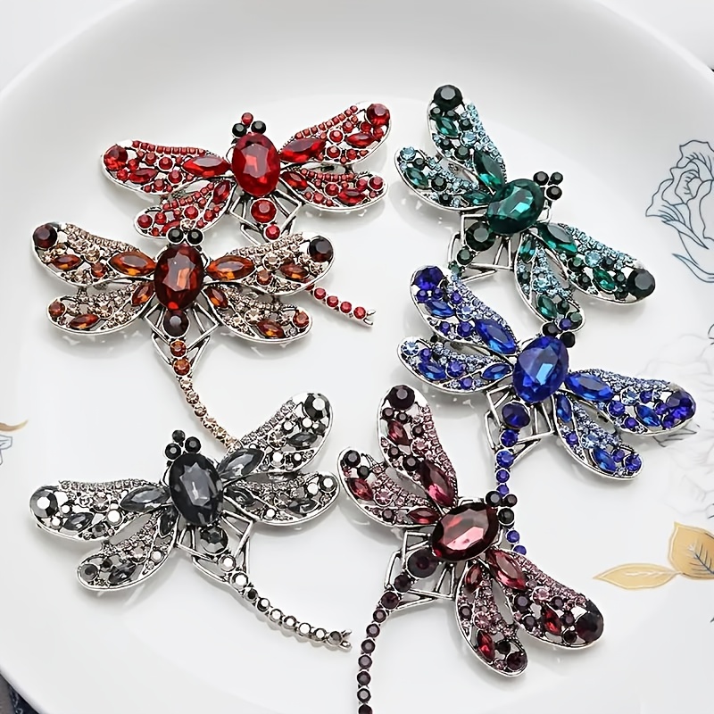 cross border brooch   dragonfly brooch animal insect pin for women cute elegant brooch