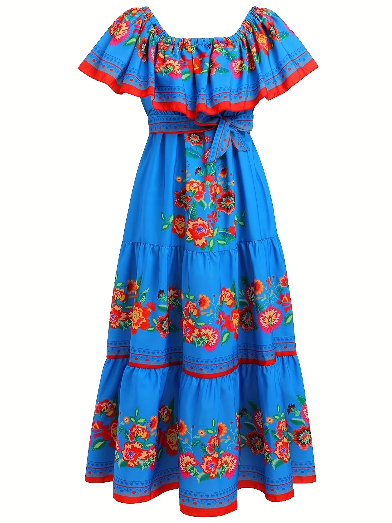 orange maxi dress long sleeve IRENE - Long Sleeved Off The Shoulder Maxi Dress main image 0