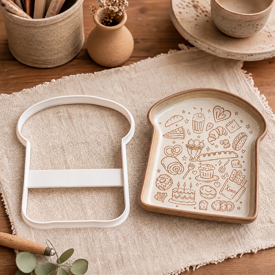 TEMU Large Toast Clay Cutter