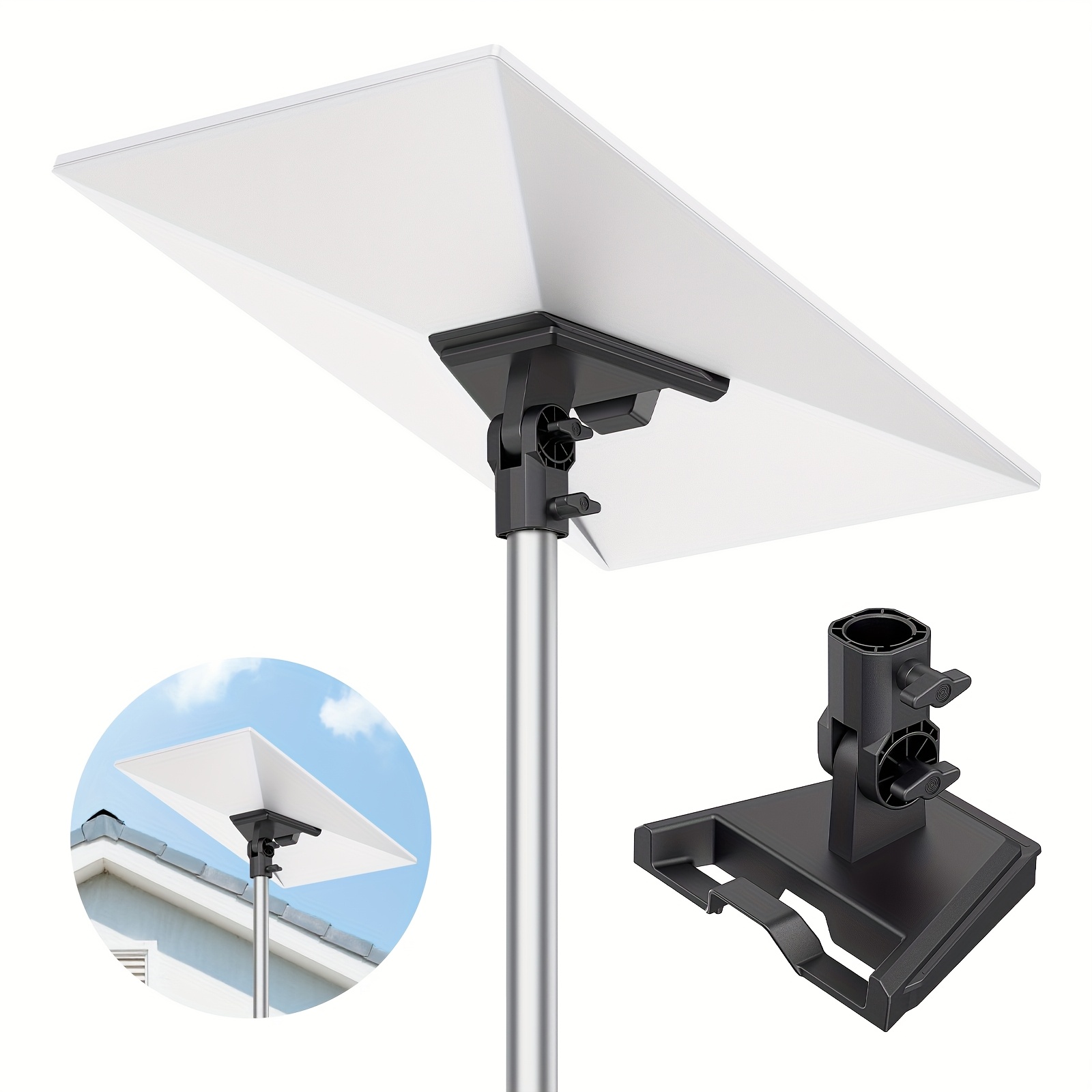 Kit de Support Mural pour Tube Starlink Gen 3, Accessoires Plaque Ronde Compatible avec Starlink Standard Gen3