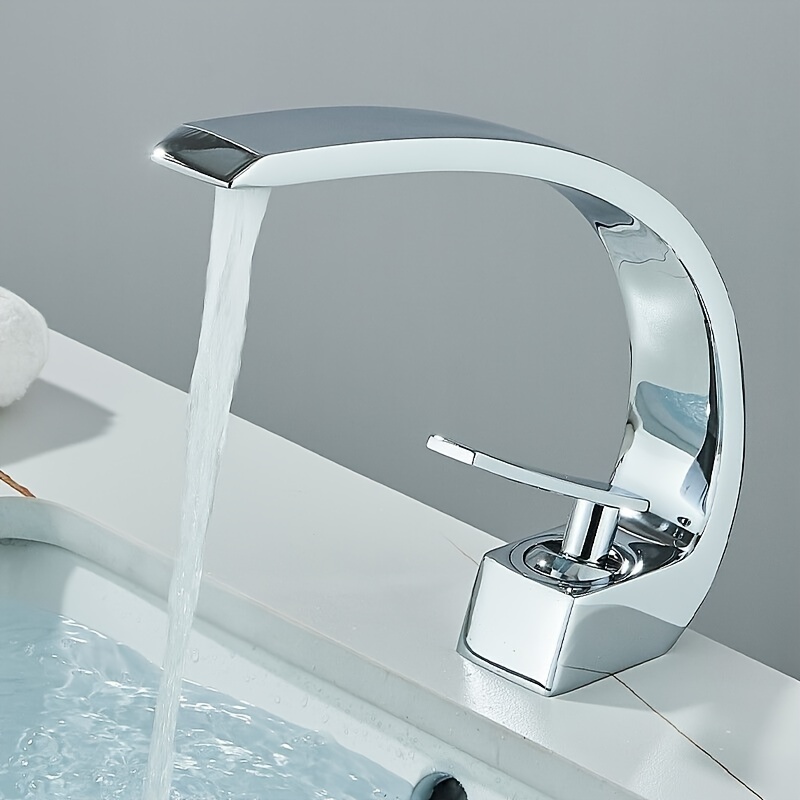 Wasserhahn Bad Wasserfall Waschtischarmatur Badezimmer Waschbecken Mischbatterie