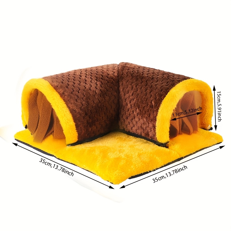 TEMU Cuccia per Piccoli Animali Domestici: Tappetino per Dormire per Criceti, , Porcellini d'India, Scoiattoli, del Zucchero e Tunnel Rettangolare a