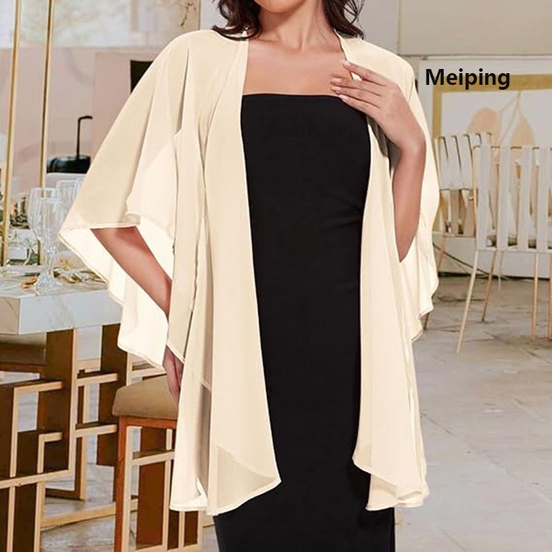 2pcs Set 27x79 inch Beige Women's Scarf Shawl and Shawl Evening Gown Wedding Party Bridal Scarf Sarong Cover-Up