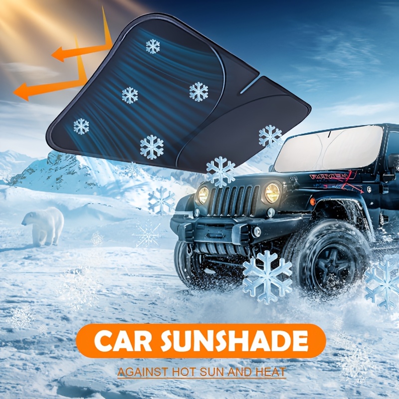 TEMU Shade Front Windshield | Windshield Dash Protector For And Protection | Sun Visor Interior Accessory For Cooler Interior | Larg