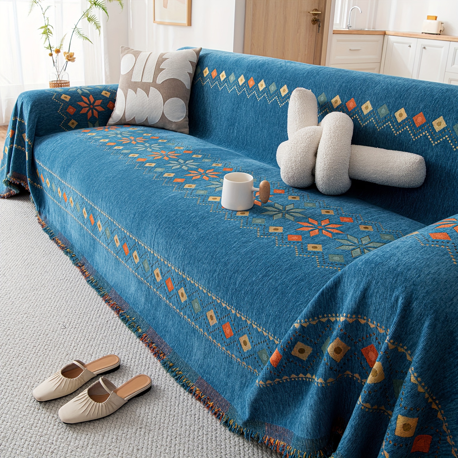 Chanasya Chenille-Strickdecke – Weiche Überwurfdecke Mit Diamantmuster, 127x165 Cm, In Schwarz