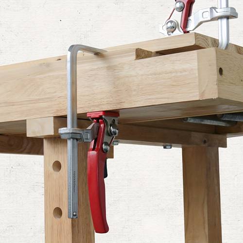 2pcs alloy steel upgrade quick ratchet track saw guide rail clamp mft clamp for mft table and guide woodworking clamp