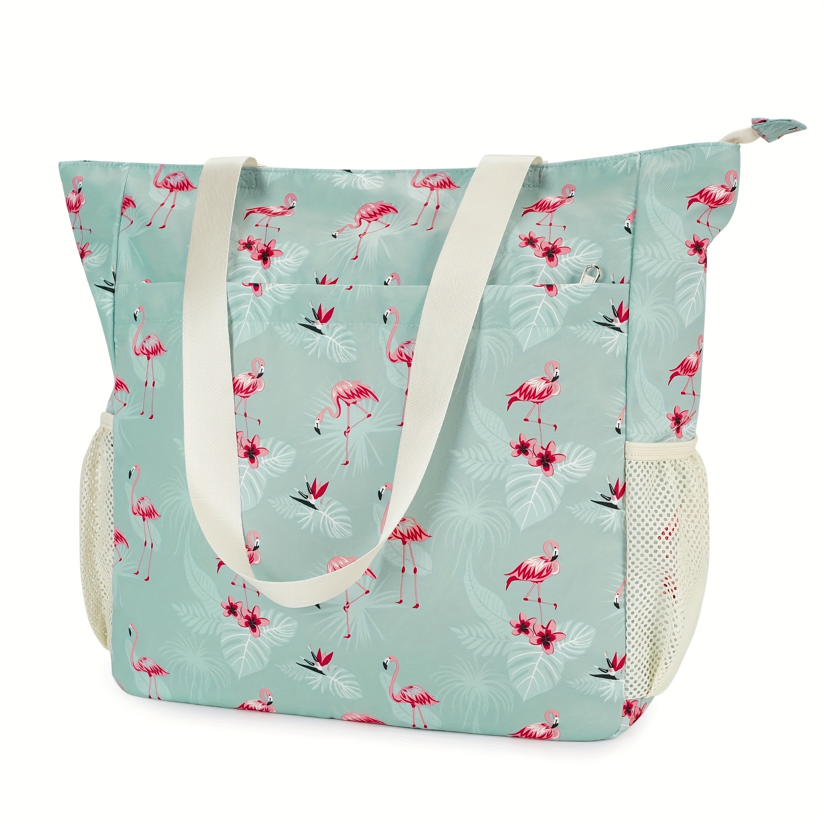 Your Chic Everyday Tote: Floral Work Bag With Laptop Sleeve | Multi-pocket Organizer For Office , & More | Effortlessly Stylish Large Shoulder Bag