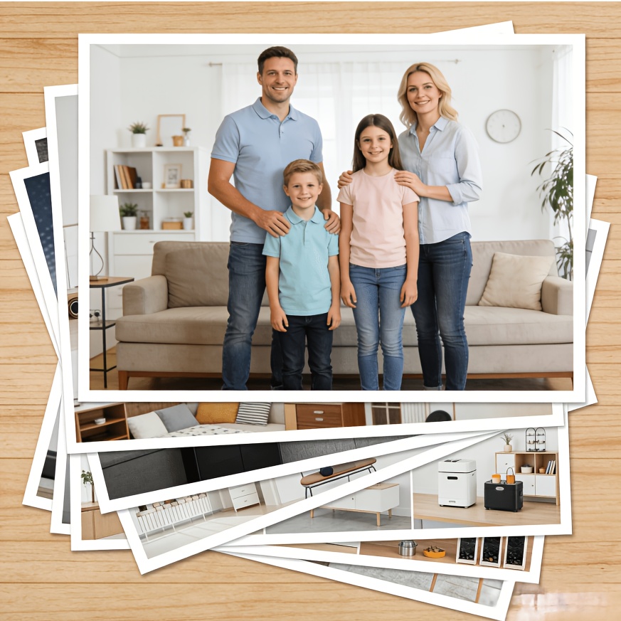 TEMU Personalizzazione Foto 2D Piatta, di Famiglia e Foto di Gruppo, Regali per del Pap�, e il Compleanno, Foto di Dimensioni Grandi, Medie e Piccole