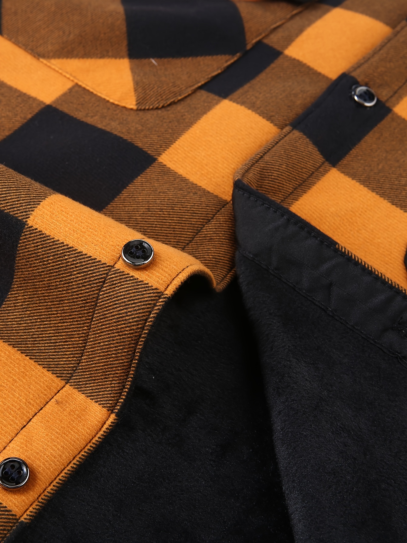 Thermisch werkschort met capuchon voor heren - Heavy-duty fleece gevoerde winterjas met ruitpatroon, volledige ritssluiting aan de voorkant, lange mouwen, overhemdjasje met knoopsluiting voor boerderij, bouw, buiten - Dik geïsoleerd laagstuk (s-3xl) - Ideaal voor Col