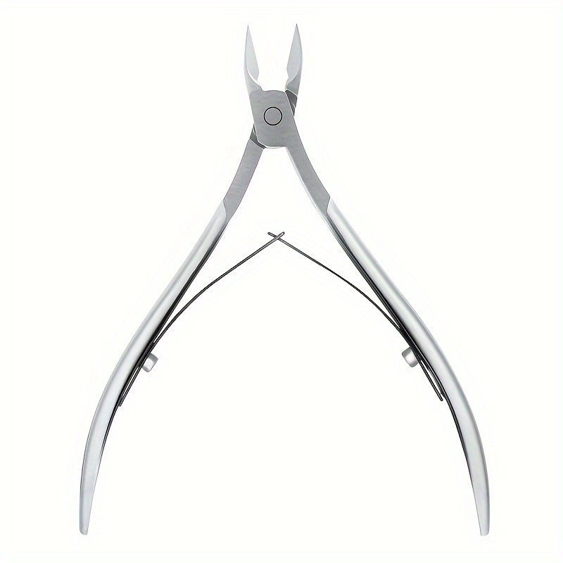 TEMU Professional Stainless Steel Cuticle Clippers - Precision Manicure & Pedicure Tool For Nail Care,