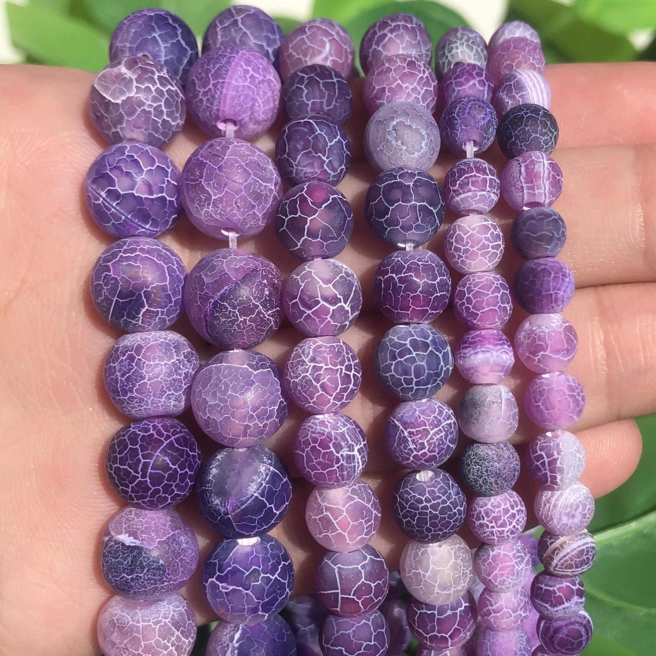 

Natural Stone Beads Dragon Veins Agates Beads 91-30pcs For Jewelry Making Diy Exquisite Bracelets Earring Necklaces Accessories For Women's And Men's Gift Craft Supplies 4/6/8/10/12mm