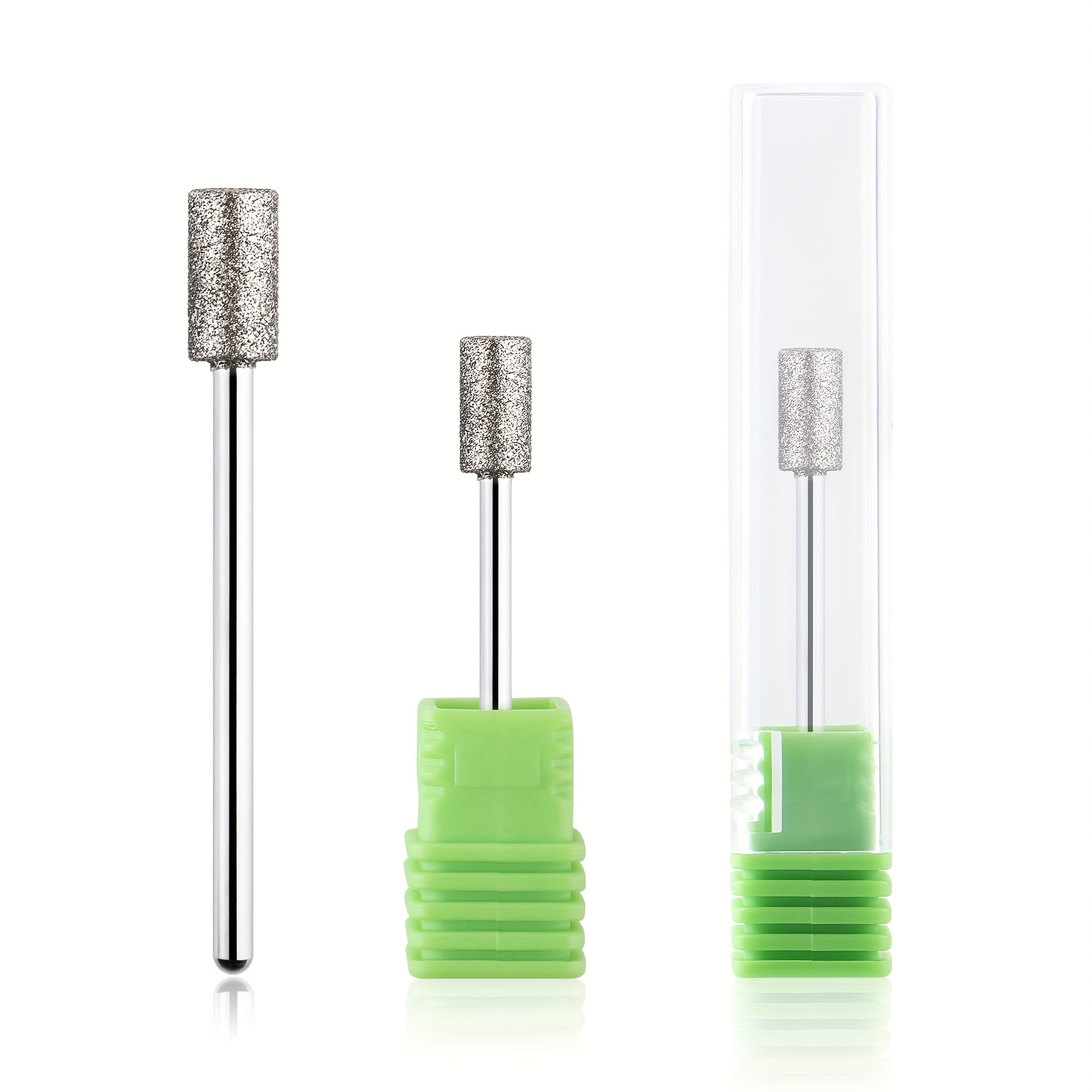 Image of Cylindrical Grinding Head Cuticle Nail Drill Bit Cone Cuticle Drill Bit For Nail Preparation And Manicure Pedicure Tools