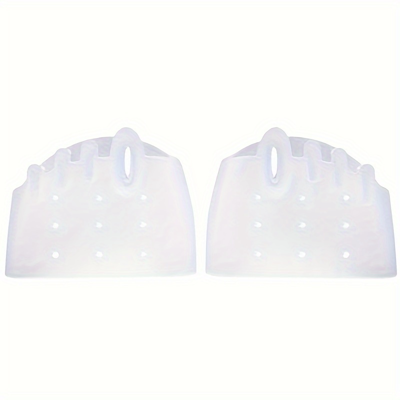 2pcs Forefoot Gel Toe Separator Insoles, Honeycomb Breathable Holes Forefoot Silicone Socks, Comfortable Soft Forefoot Pads For Men And Women