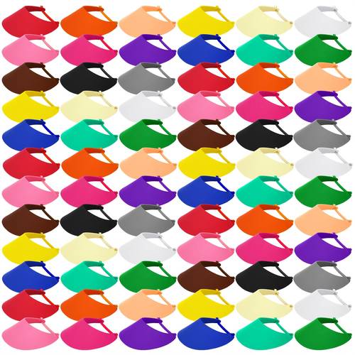 colorful foam visors in bulk with coil bands summer parties and craft activities
