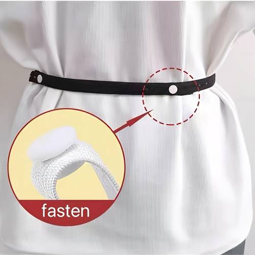 adjustable hem waist cinching tool suitable for t shirts knitwear dresses sweatshirts no sew hem shortener with snap buttons invisible waist tightener for pants shirts blouses unisex for no tucking required