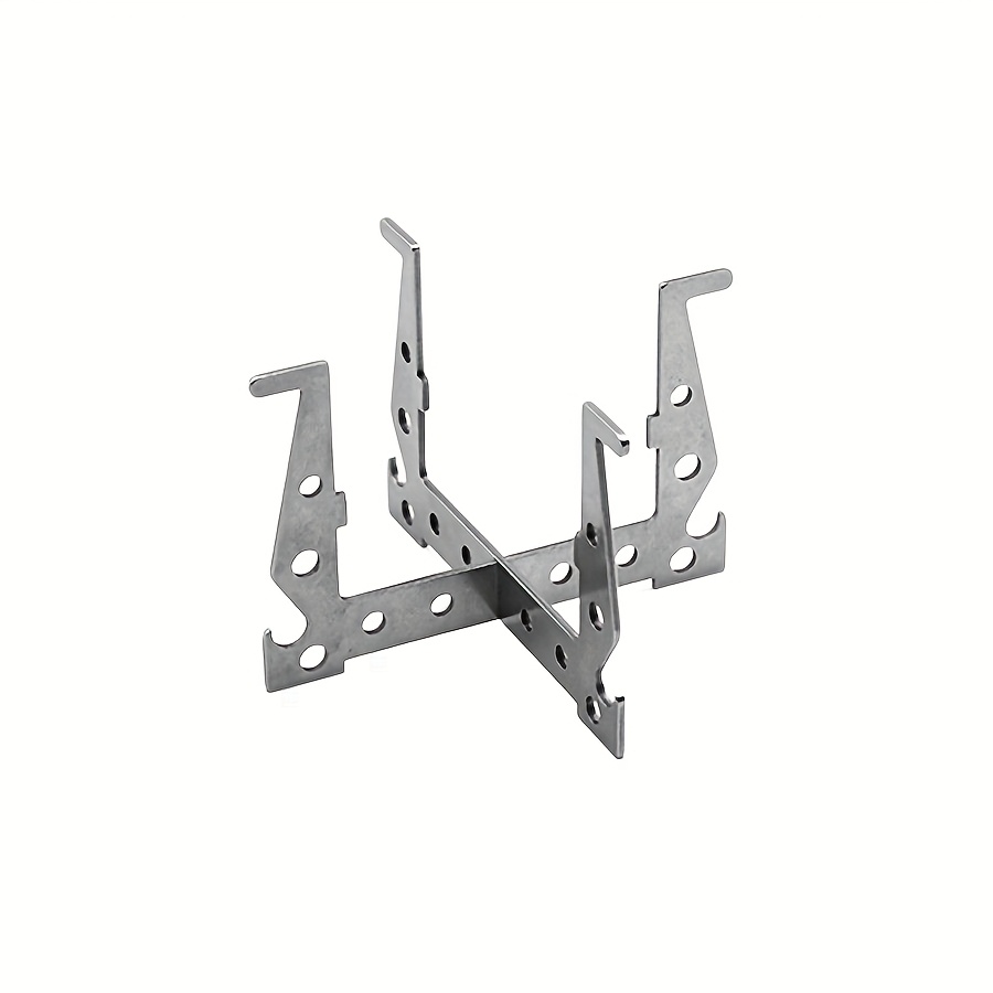 TEMU Stainless Steel Portable Split Outdoor Camping Alcohol Stove Stand, Outdoor Camping Cooking Equipment