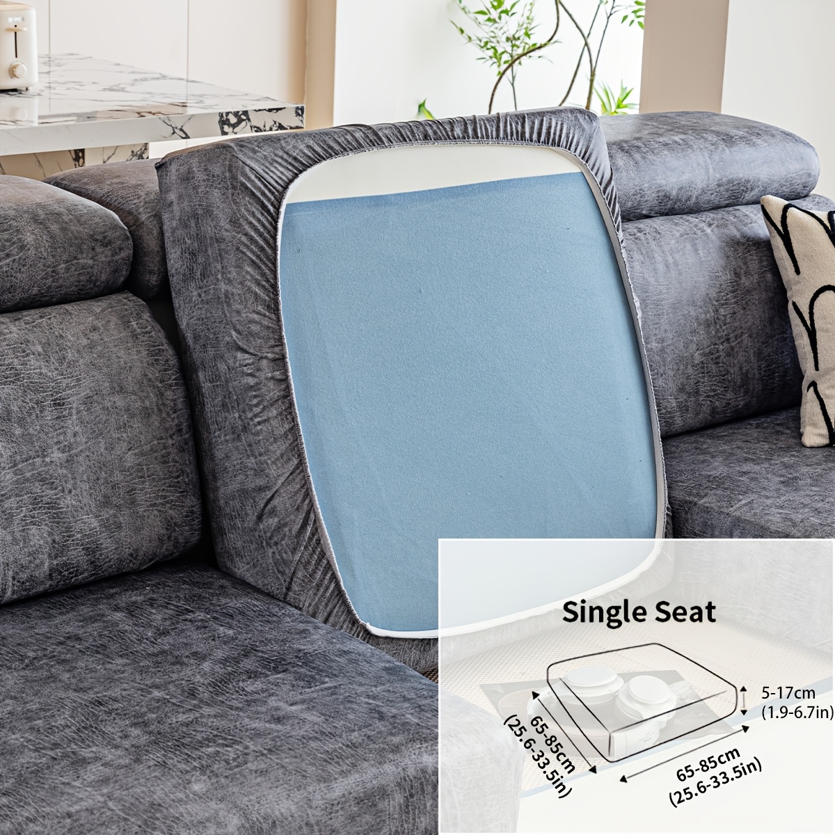 TEMU Copridivano 1 pz in tessuto , a , utilizzabile per la decorazione di soggiorno e camera da letto, disponibile in pi羅 misure e colori, realizzato