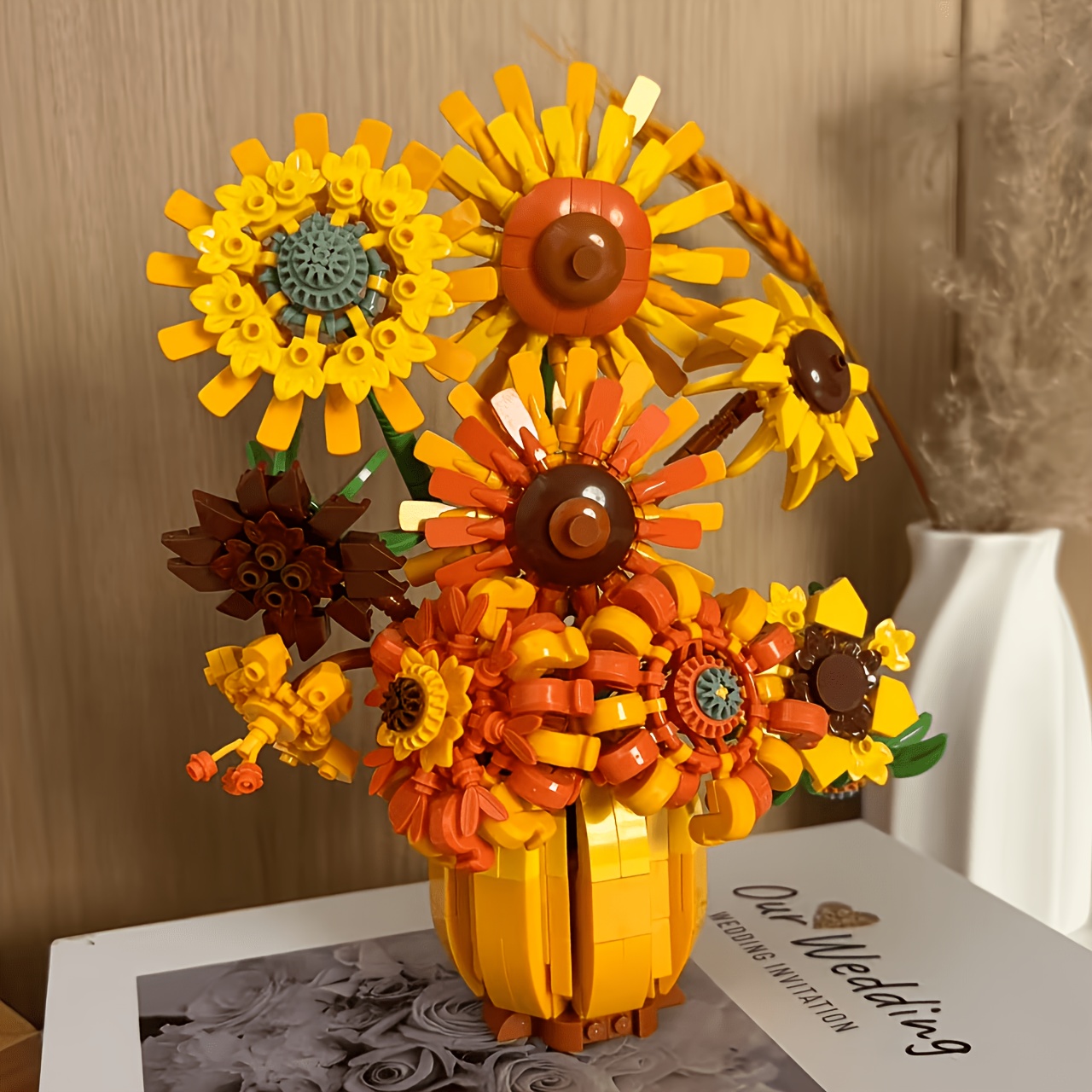 Everlasting Sunflower Building Blocks Bouquet Toy