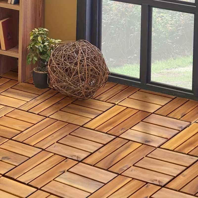 

1pc Wooden Deck For , Wood Patchwork , , 100% Wood Decking Decor