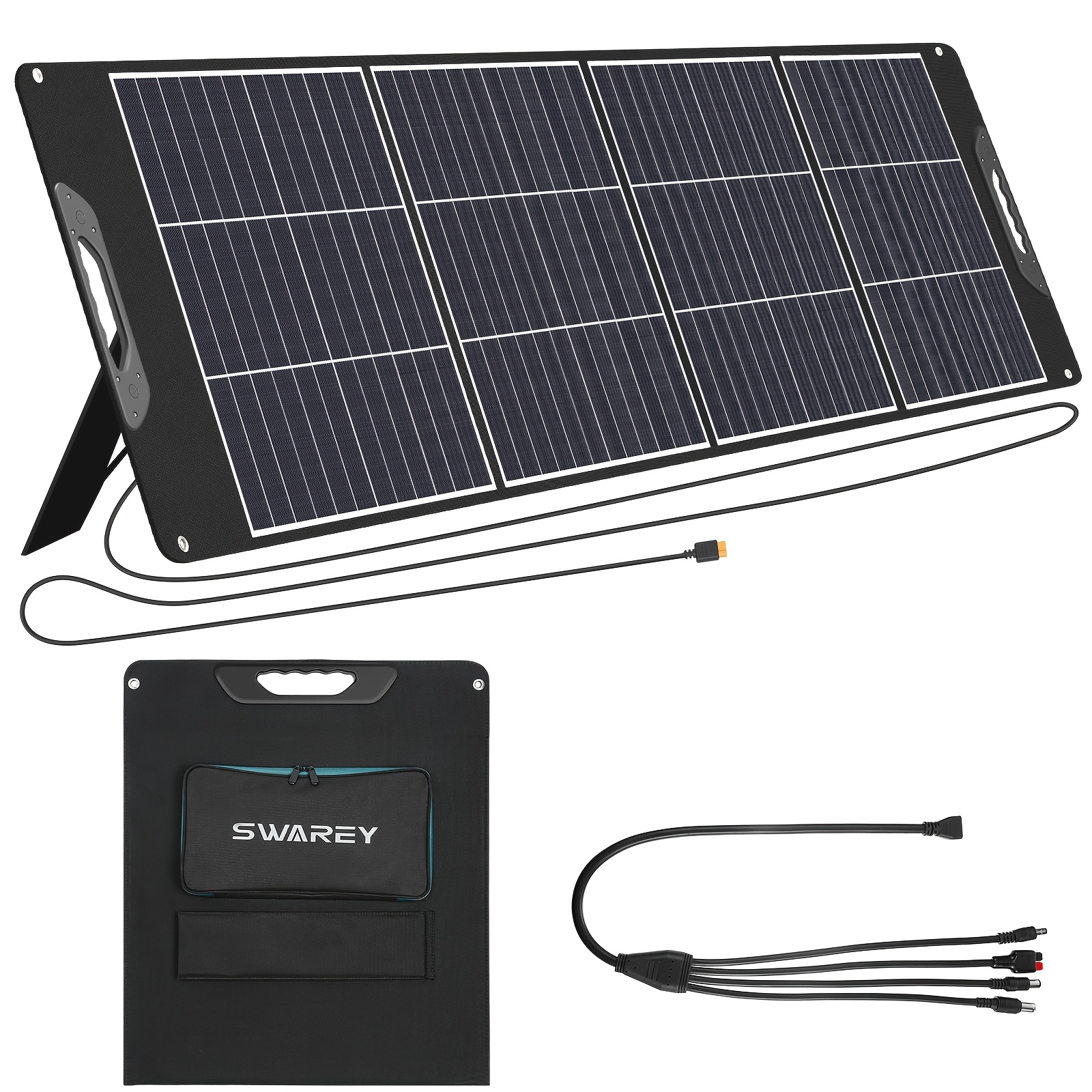 200W Solar Panel with Type-C PD and USB Outputs