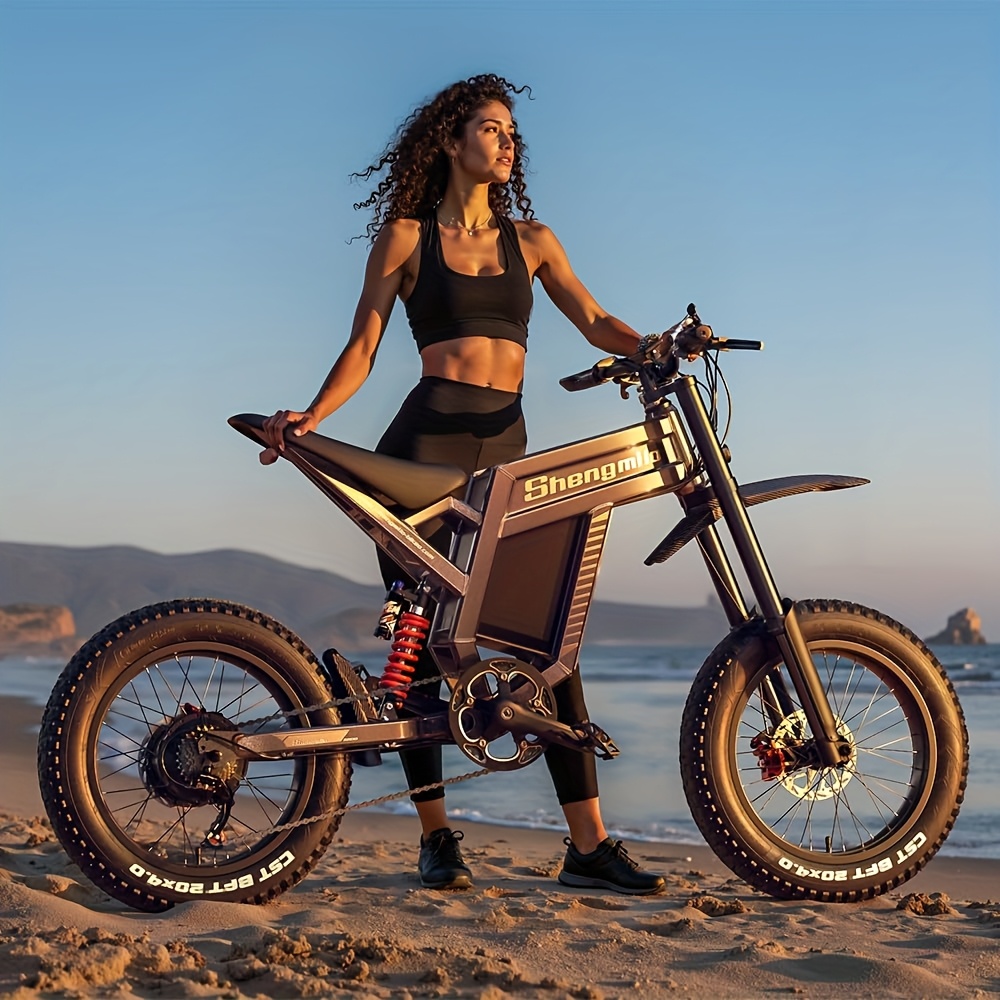 christmas gift   electric mountain bike 60 v 30 ah hydraulic     gears 20 x 4 0 wide tyre double shoulder shock absorber adult mountain electric motorcycle bike Product details 5