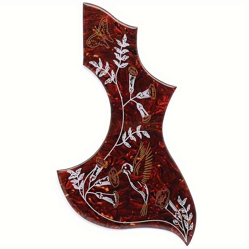 

Guitar Pickguard , -adhesive, Red Pattern, Plastic , 2mm Replacement Part