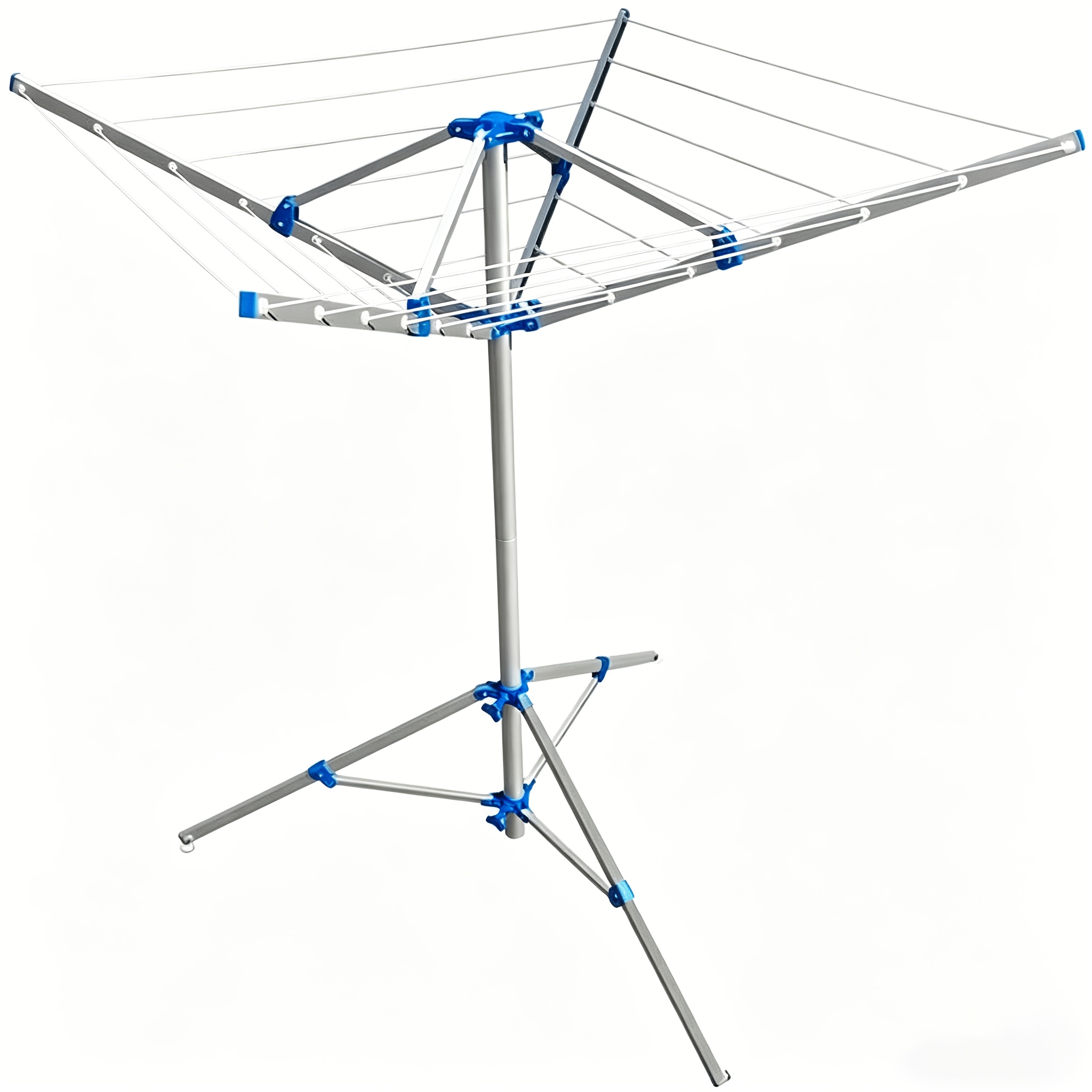 142 X 142 X 160 Cm Drying Rack, Aluminum Alloy , Retractable, Easy To Store, Foldable Clothes Drying Rack - Garden Camping Daily Use, Large Area Drying, Time, Drying Racks