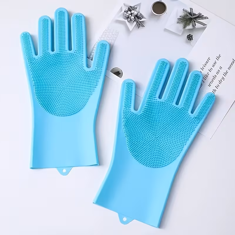 silicone dishwashing gloves durable kitchen gloves for women suitable for bedroom and kitchen use Product details 3