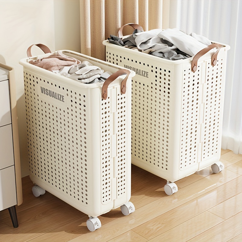 

Large Capacity Breathable Laundry Basket - Hygienic, Separate & Sort Dirty Clothes For Home Bathroom Organization