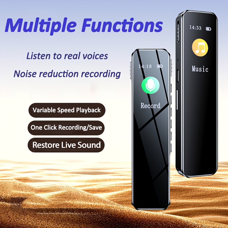 

With Noise Reduction, 2.1 Surround Sound, Long Standby, Hd Recording, Text-to-text Conversion, Rechargeable Lithium-polymer Battery, Password Protection, For Students And Professionals