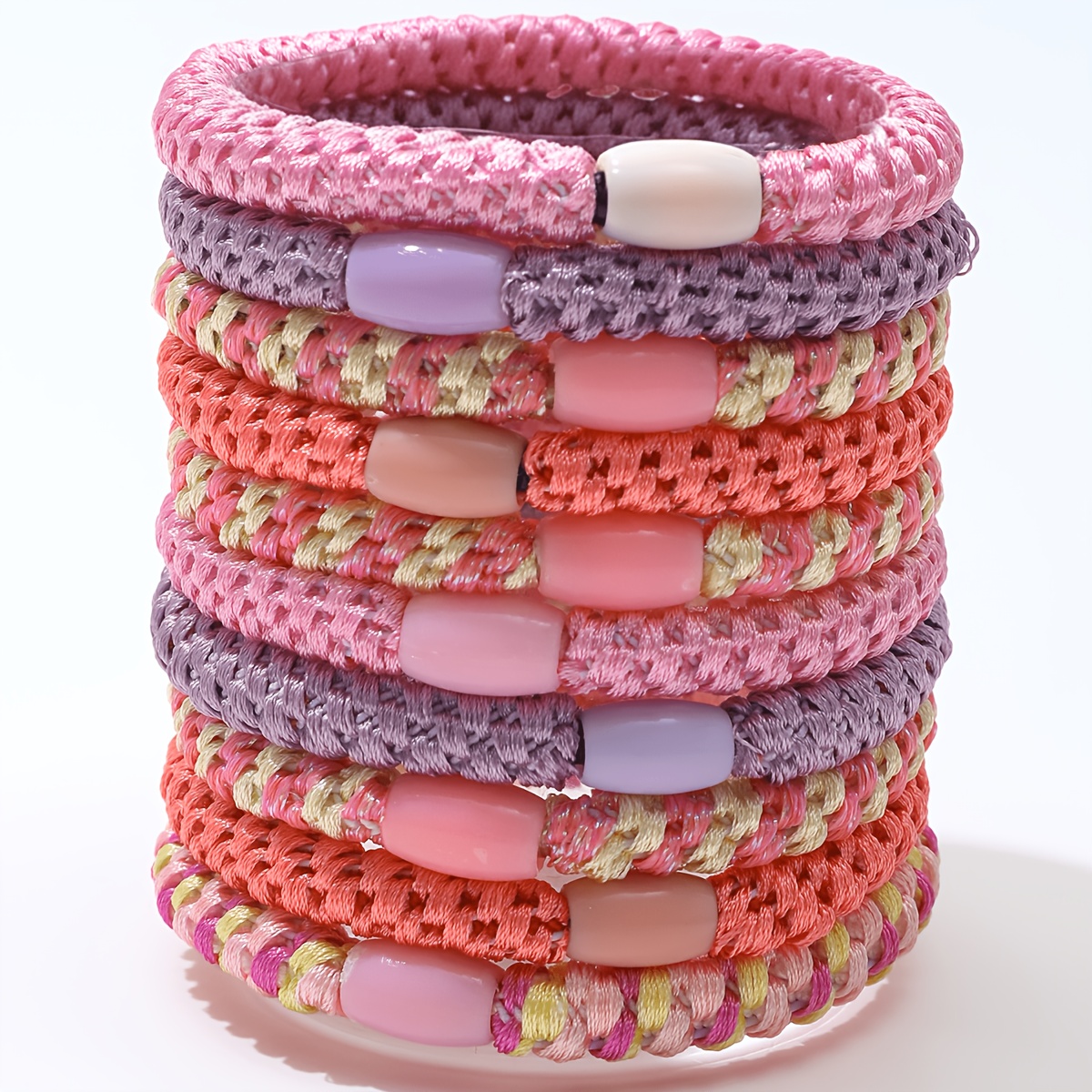 28pcs High-Elastic Women's Headbands, Non-Damage Ponytail Holders