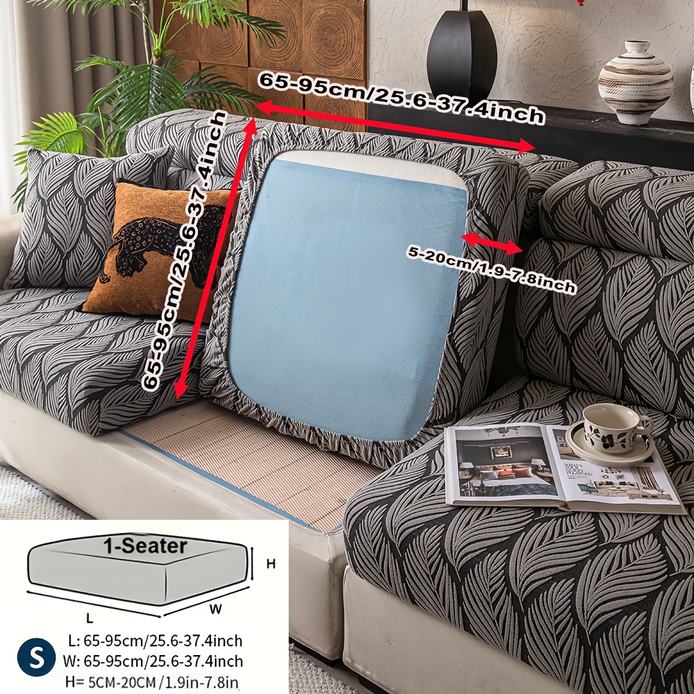 E-shop 1 Stück Dehnbarer Jacquard Sofabezug - Passend für - bis 4-Sitzer Couches, Maschinenwaschbar, Moderne Wohnkultur