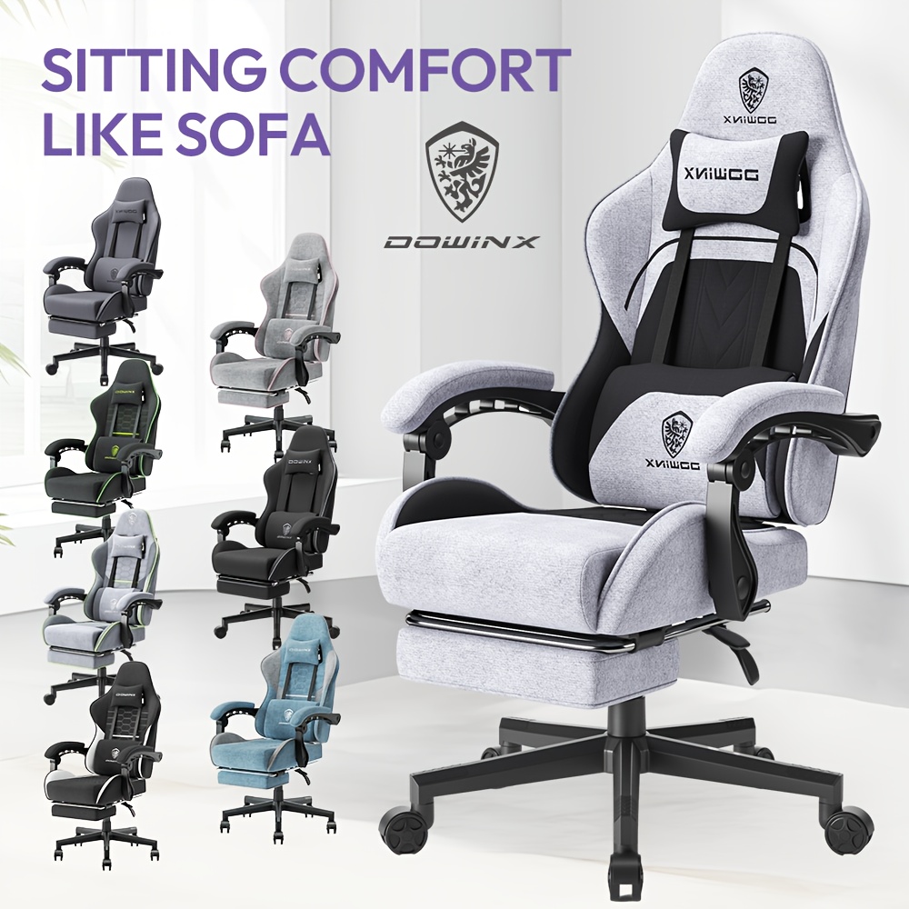 Ergonomische gamingstoel met hoge rugleuning en pocketvering