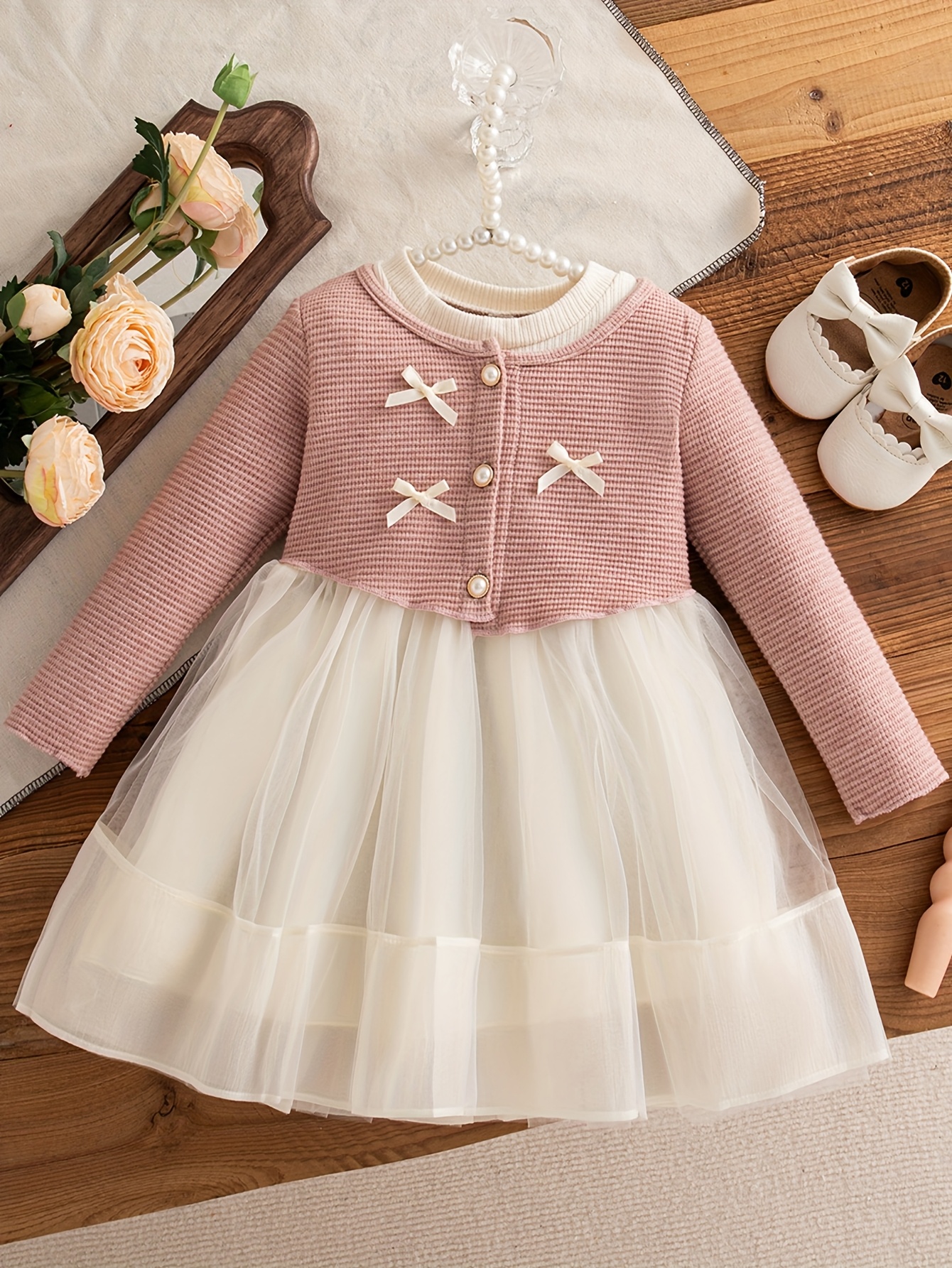 knee length dresses for ladies Pastel Star Tutu Dress Pink / 12M
