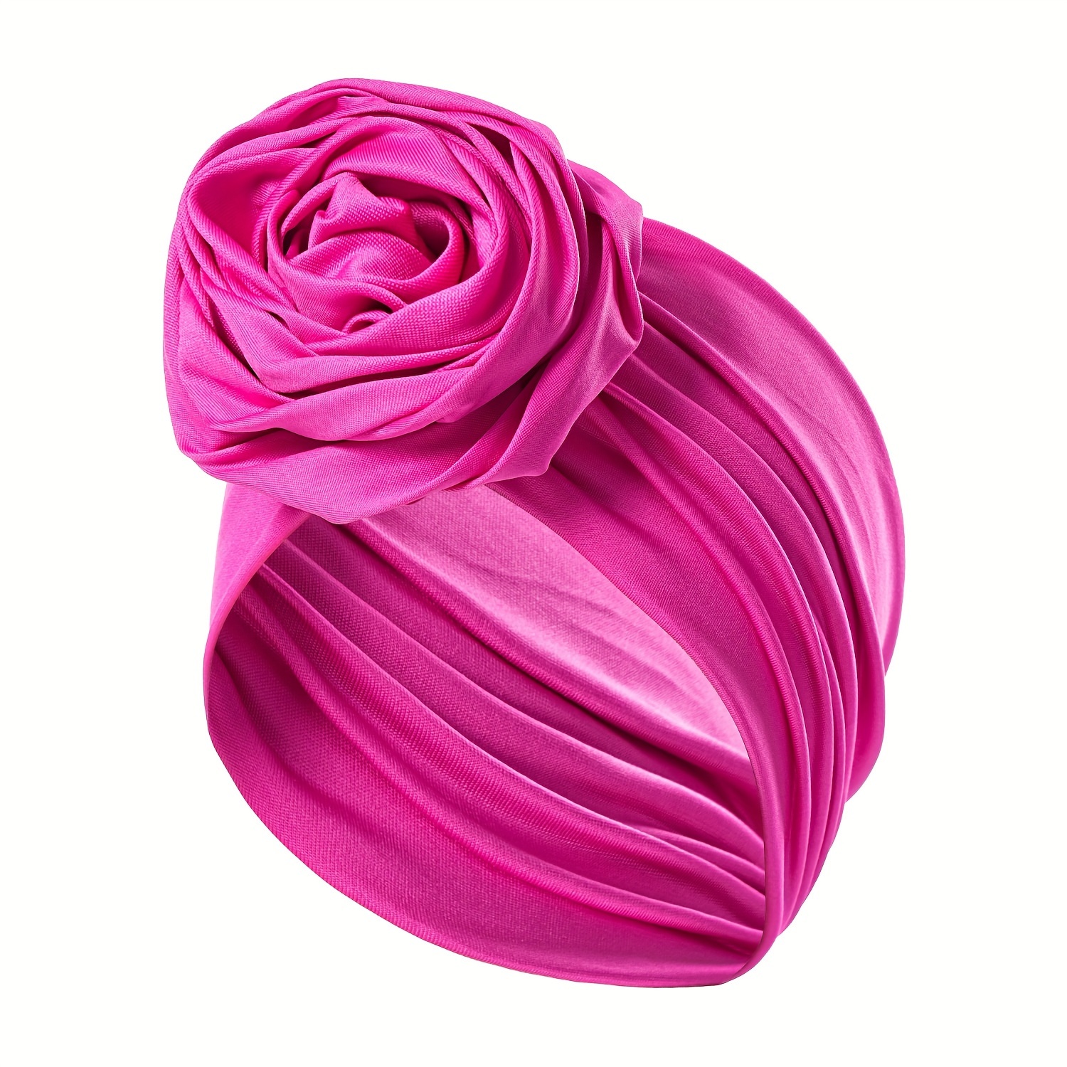 Image of Solid Color Elastic Flower Decorative Head Band For Women And Daily Wear Hair Additions Soft Comfortable Sweat Absorbent Headband