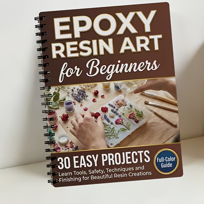 TEMU This Is A Beginner's Guide To Epoxy Resin Notebook, A Practical Tool For Handmade Enthusiasts