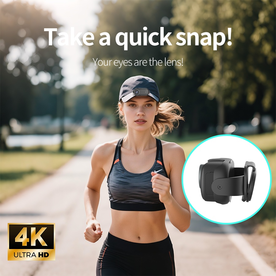 4K Thumb Camera, Mini WiFi Camera, and Dustproof, Portable HD Camcorder, Suitable for Outdoor Sports, Cycling, Hiking, Daily Life Recording, Video Recording, and Photography