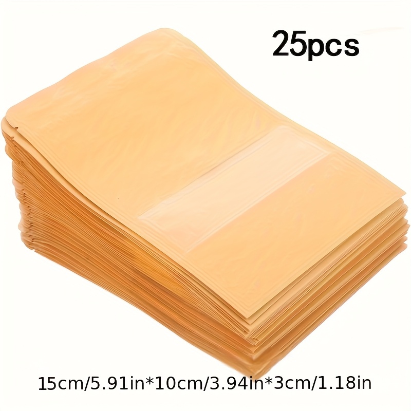 TEMU 25pcs Sachets Coffret en Papier avec Fenêtre, Fermeture Éclair et Fenêtre de Visualisation, Sacs de Rangement Refermables et Portables, Sachet