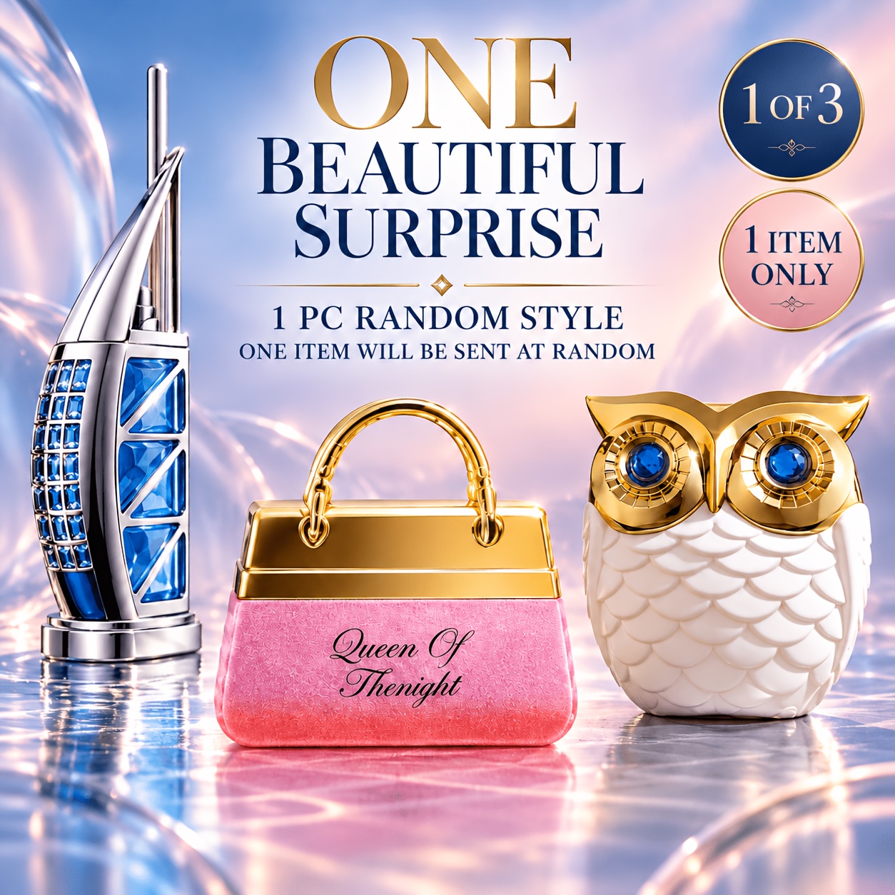 Image of 1pc Random Premium Women's Perfume It Features Long-lasting Scent With Citrus, Oriental, Floral And Notes, Making It An Ideal Gift For Ladies.