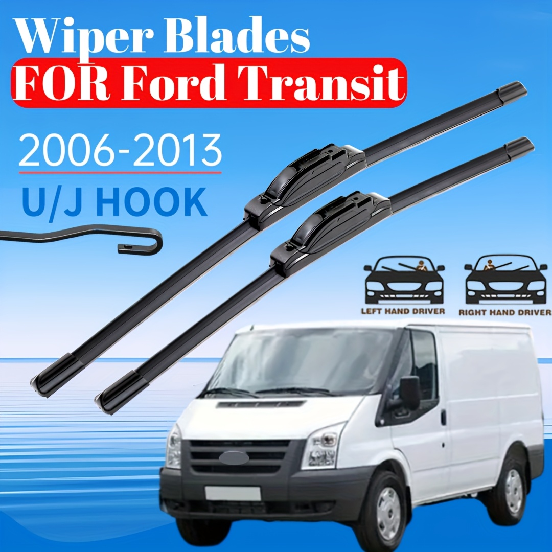 E-shop Auto Scheibenwischer Set für Ford Transit von 2006 bis 2013 Scheibenwischerblatt - 26"+22" (Für RHD und LHD Handsteuerung)