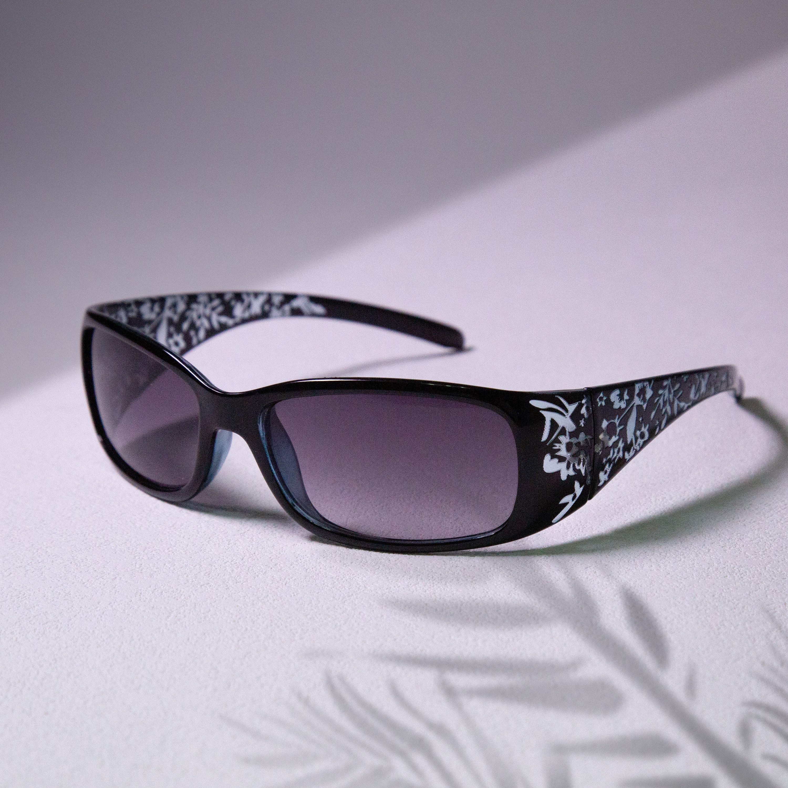 

Chic Retro Pattern Women' Glasses - Anti-reflective, Travel & Selfies