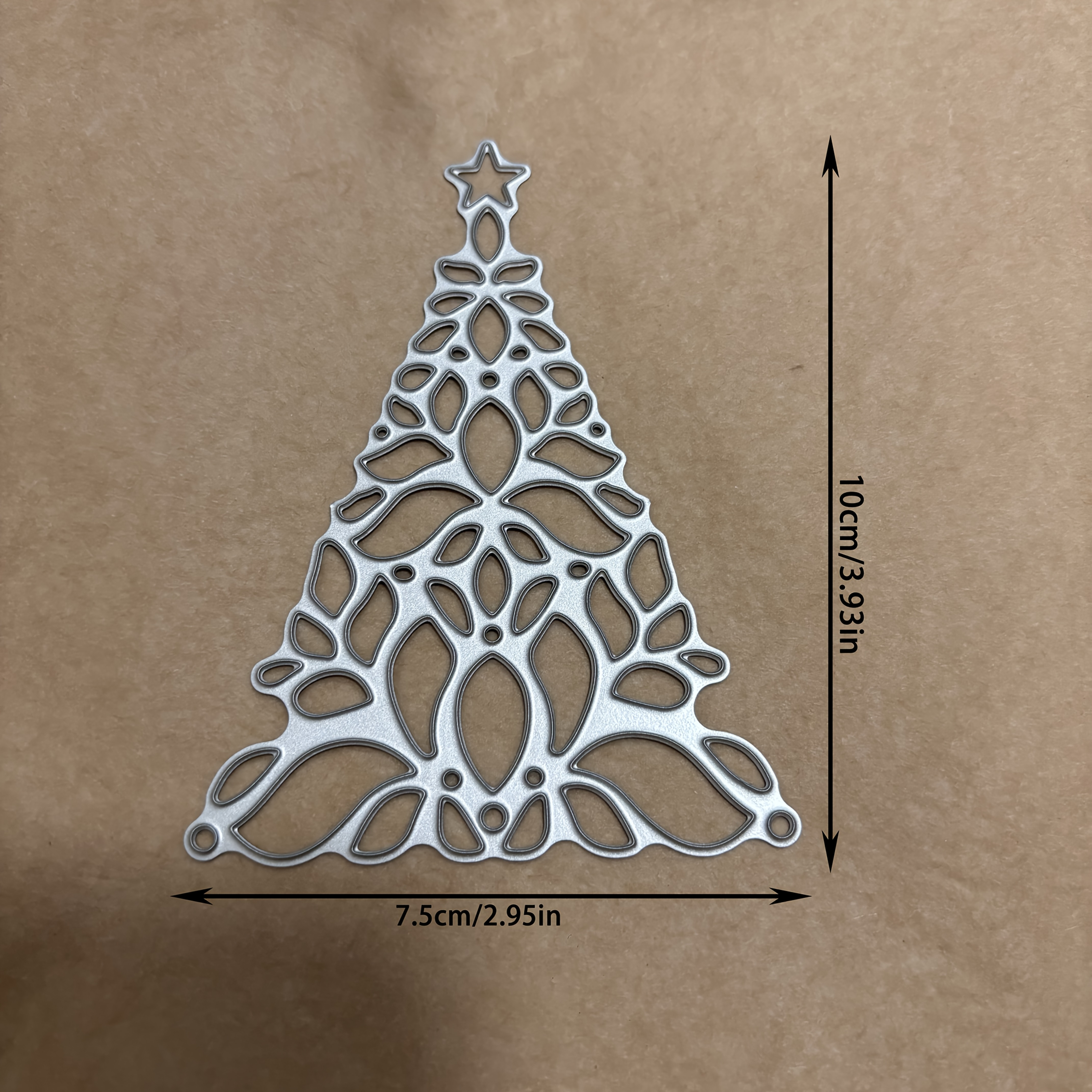Metal Cutting Die For Christmas - Ideal For Backgrounds For Birthday And Wedding Decor - Perfect For Projects And Printing Templates