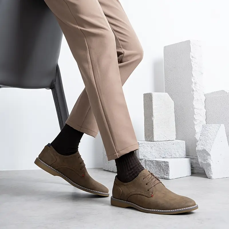 casual dress shoes for young men Amazon.com | Jousen Mens Dress Shoes Casual Sneakers for Men Oxford Comfortable Business Shoe (AMY9008A Brown 8)