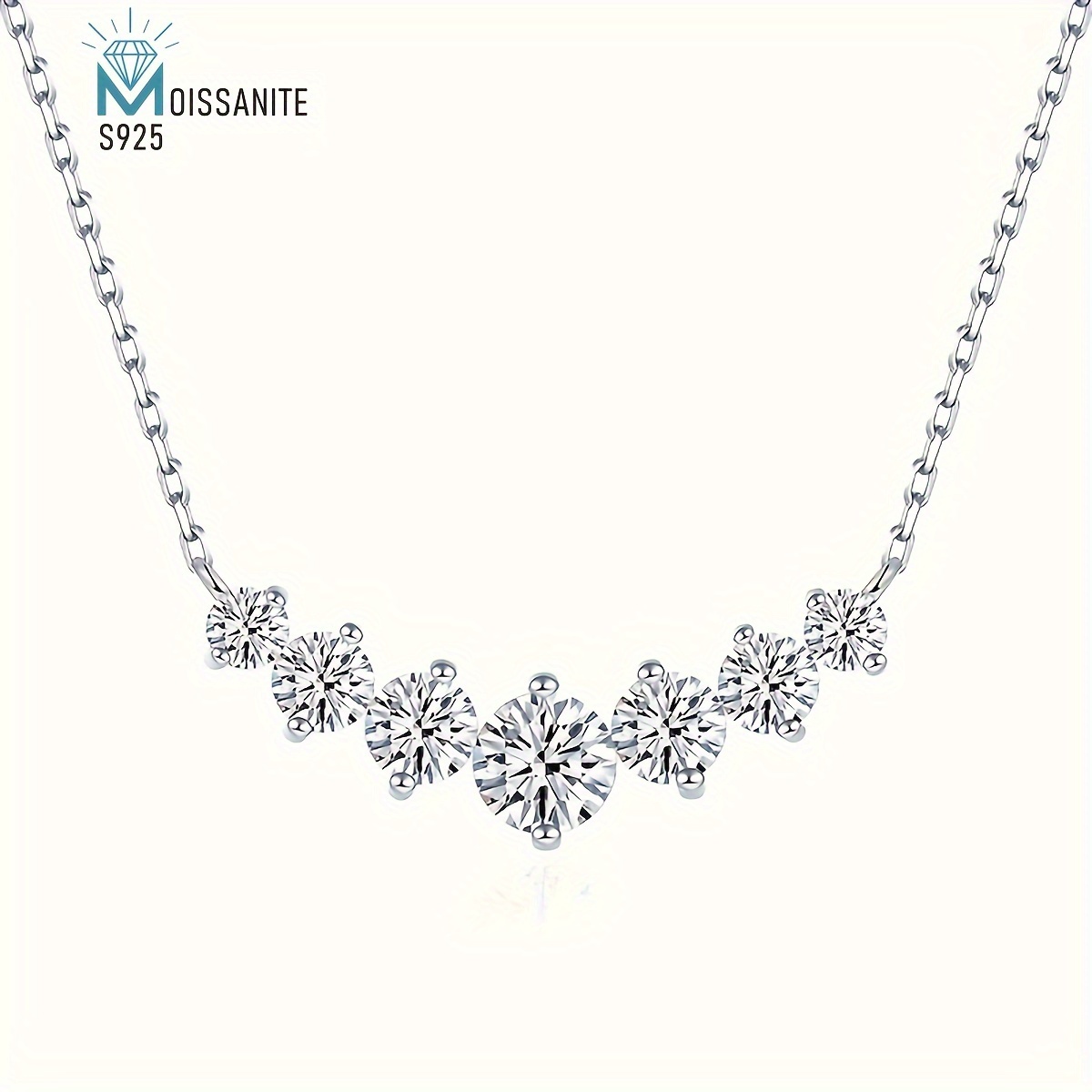 

S925 Moissanite Necklace Women For 's Day Engagement And -