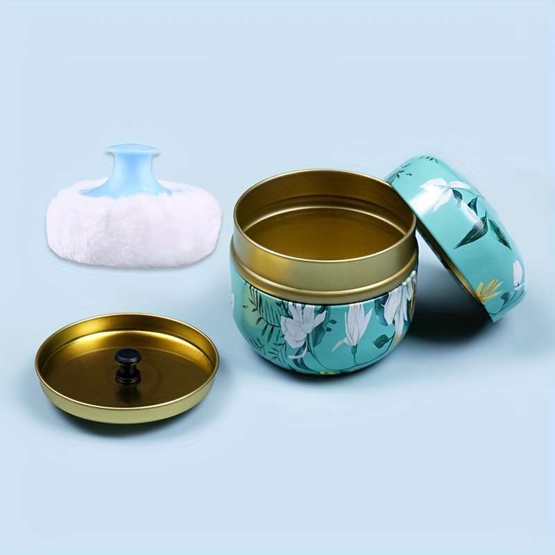 Large Body Powder Puff And Container With Sifter Body Afterbath Empty